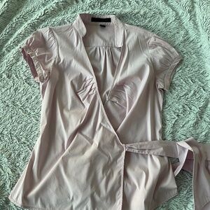 Express pale pink blouse
